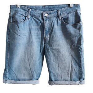 Levis Womens 32 Shorts Denim Jean Rolled Cuff Boyfdriend Stretch